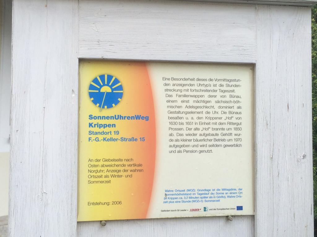 Pension Hoenel-Hof Bad Schandau Esterno foto